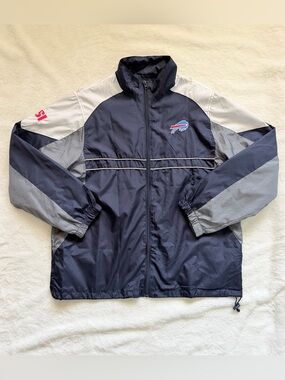 Vintage Buffalo Bills Sports Illustrated Windbreaker Jacket - Dunbrooke - Size L